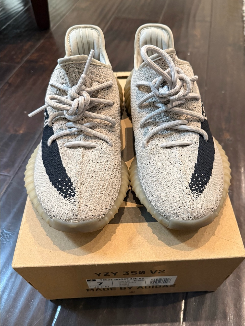adidas Yeszy 350 V2 Kids Sneakers Sesame with Black Stripe